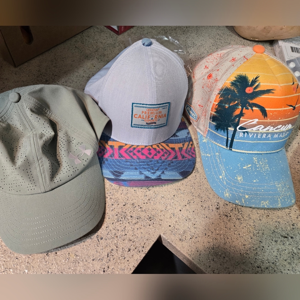 3 Brand New Hats